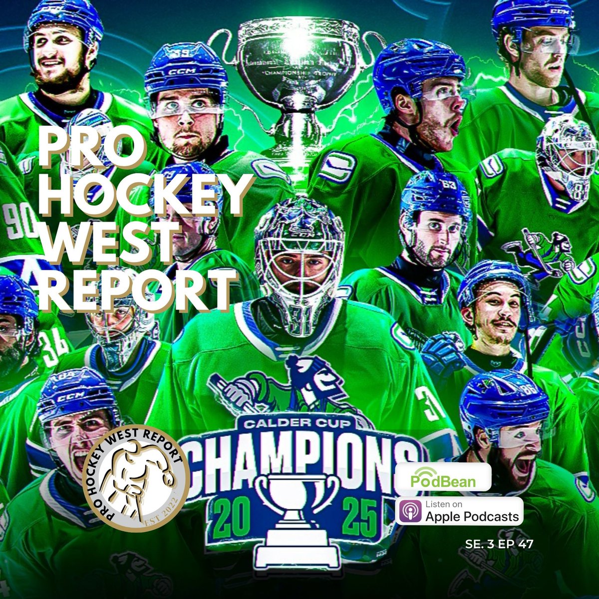 Pro Hockey West Report (@prohockey_west) on Twitter photo podbean.com/eas/pb-f8i4h-1… Congratulations <a href="/abbycanucks/">X - Abbotsford Canucks</a> you ARE THE 2025 CALDER CUP CHAMPIONS! Listen in as <a href="/ITHSWScott/">ITHSWScott</a> the birthday boy <a href="/smarsh91/">Steven Marsh</a> and <a href="/ITHSWPeter/">ITHSWPeter</a> discuss the reasons why! <a href="/TheAHL/">American Hockey League</a> podbean.com/eas/pb-f8i4h-1… Congratulations <a href="/abbycanucks/">X - Abbotsford Canucks</a> you ARE THE 2025 CALDER CUP CHAMPIONS! Listen in as <a href="/ITHSWScott/">ITHSWScott</a> the birthday boy <a href="/smarsh91/">Steven Marsh</a> and <a href="/ITHSWPeter/">ITHSWPeter</a> discuss the reasons why! <a href="/TheAHL/">American Hockey League</a>