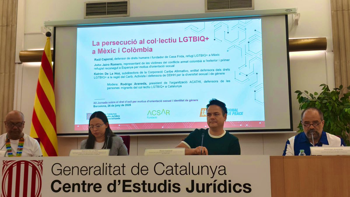 Agradezco y celebro al Centro de Estudios Jurídicos de Catalunya, ACSAR e IAP por esta invitación para ser parte de la XXI Jornada sobre asilo por motivos de orientación sexual e identidad de género. Un nutrido dialogo desde experiencias organizacionales y vivenciales.