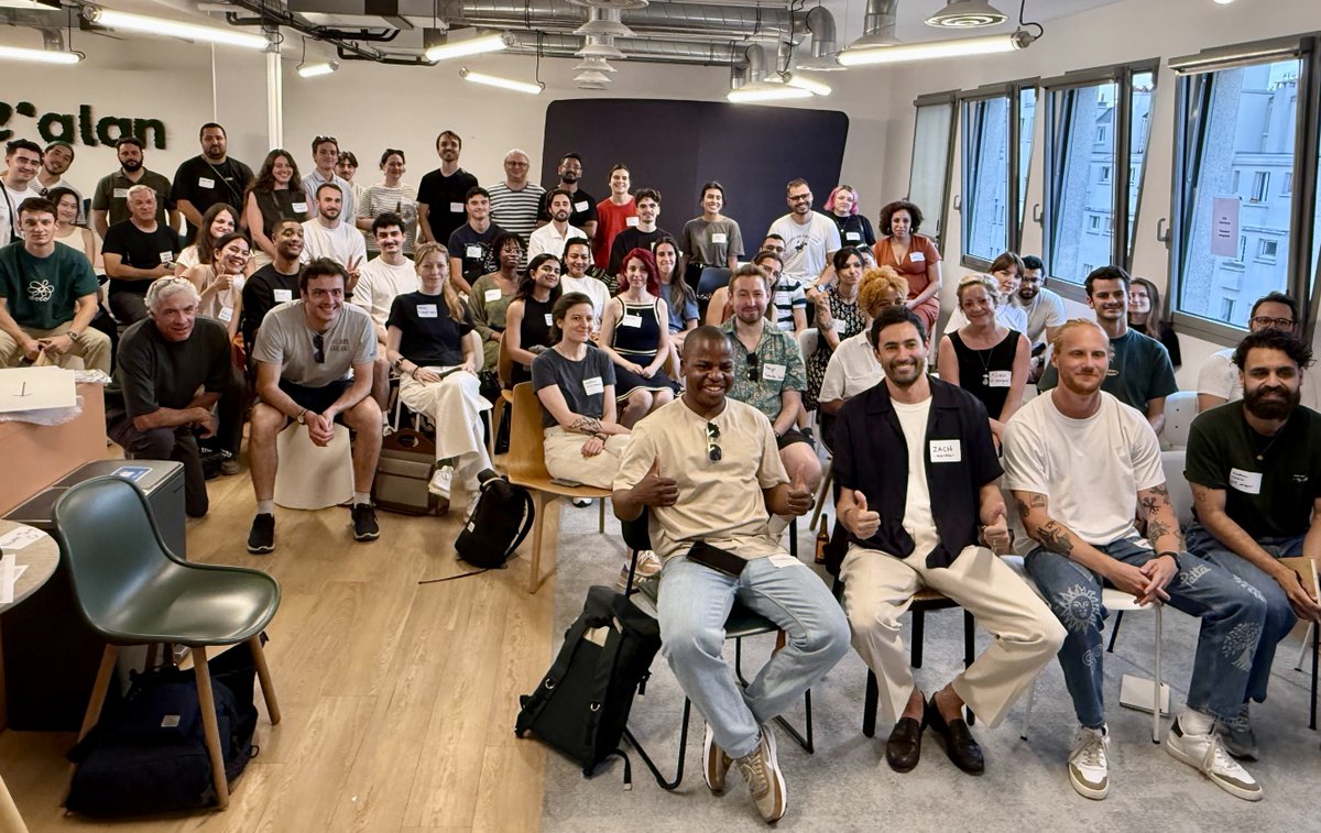 Zach Krasner (@zachkrasner) on Twitter photo Thanks to all the amazing designers that came out to <a href="/MistralAI/">Mistral AI</a>'s AI Design meetup last night, and for the warm welcome to Paris ❤️ Thanks to all the amazing designers that came out to <a href="/MistralAI/">Mistral AI</a>'s AI Design meetup last night, and for the warm welcome to Paris ❤️