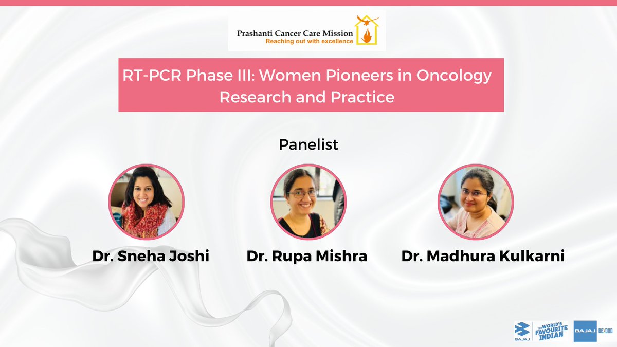 Prashanti Cancer Care Mission’s 
RTPCR Phase III: WOMEN PIONEERS IN ONCOLOGY RESEARCH AND PRACTICE is now LIVE
 
Lec XI - Game-Changers in Breast Cancer Surgery
 
Register Now: us06web.zoom.us/webinar/regist…
 
Date : 26th of June 2025 at 7.00  p.m. IST
 
Faculty: Dr.  Anushree Vartak