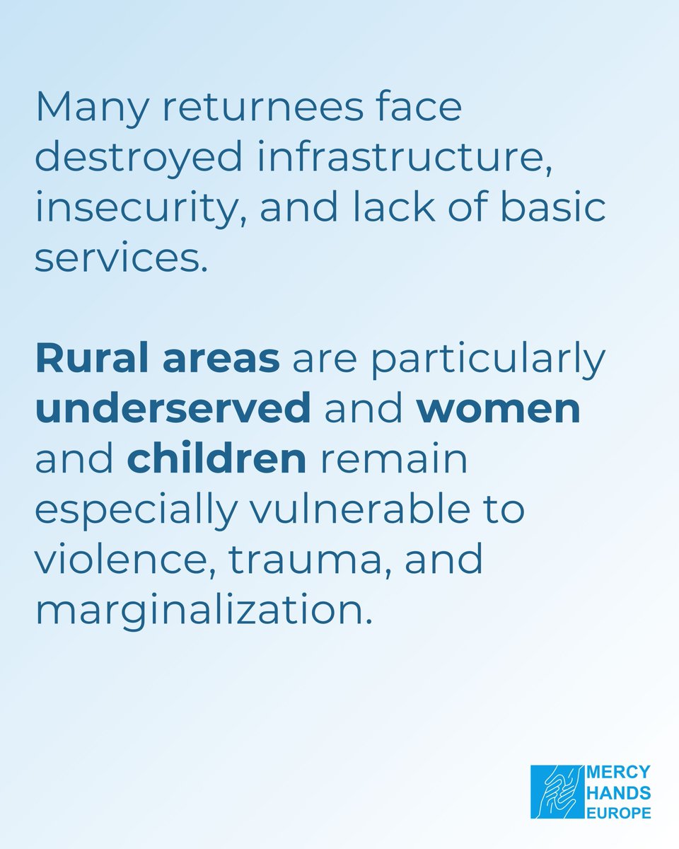 MercyHandsEU's tweet image. Across Syria, many people are returning to their communities after years of displacement. Challenges remain immense, especially in rural areas.
In this fragile context, women and children are among the most affected — facing insecurity, trauma, and a lack of support.
#Syria