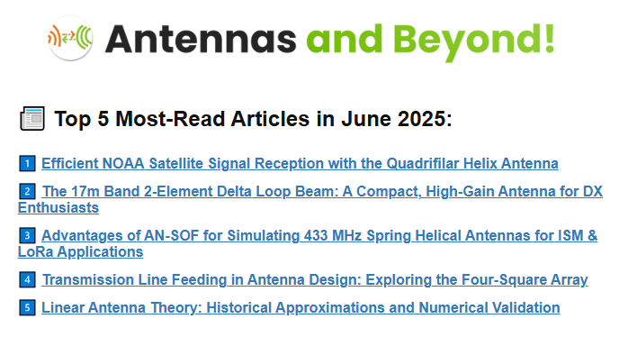 📡 Check out our free newsletter Antennas and Beyond! — packed with tips for RF &amp; antenna enthusiasts. 

👉 Read &amp; subscribe here: newsletter.antennasimulator.com/web_version/76…

#antennas #hamradio #hamr #amateurradio #antennadesign