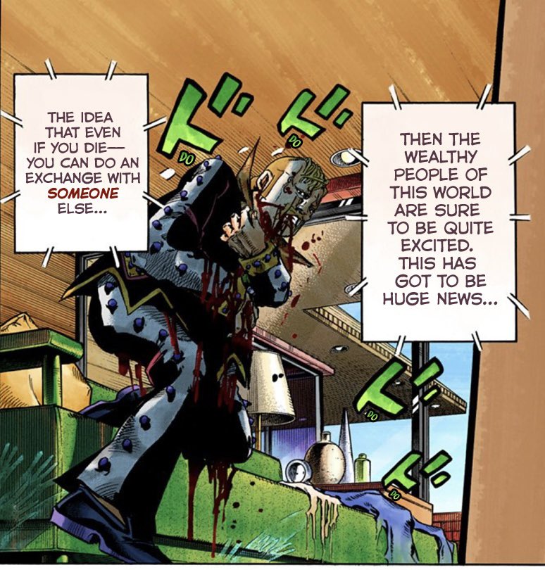 stand_day's tweet photo. This is genuinely on the same level to me as the Wall Eyes or the Rokakaka.

If Crazy Diamond existence in JoJolion, Damo and Tōru would be all over that. https://t.co/A6tJz1Mfip