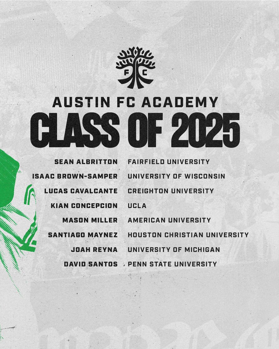 austinfcacademy's tweet image. Wearing new colors, but always VERDE. 🎓💚
Congratulations to our Academy players for earning college scholarships across the country.