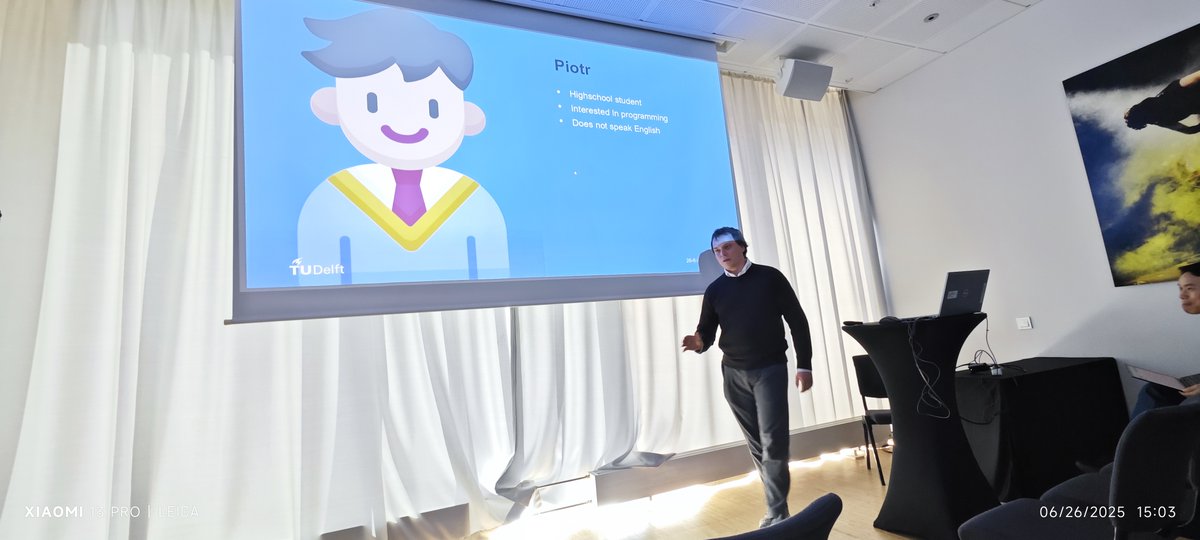 Great insights from <a href="/katzy_jonathan/">Jonathan Katzy</a>!
Jonathan Katzy from <a href="/serg_delft/">SERG TU Delft</a> <a href="/AISE_TUDelft/">AISE-TUDelft</a> just presented "A Qualitative Investigation into LLM-Generated Multilingual Code Comments and Automatic Evaluation Metrics". Exciting work on #LLM #CodeComments #SoftwareEngineering