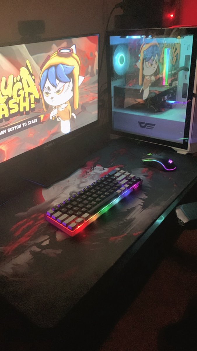 NoxescanorGOH's tweet photo. Let’s go bash Khuga 🔥💥 With my new monitor, it’s game time! 🖥️⚔️ LFG!! 🚀💪🎮
@Khugaverse @GudPaw 😏 https://t.co/qATMs1L5jM