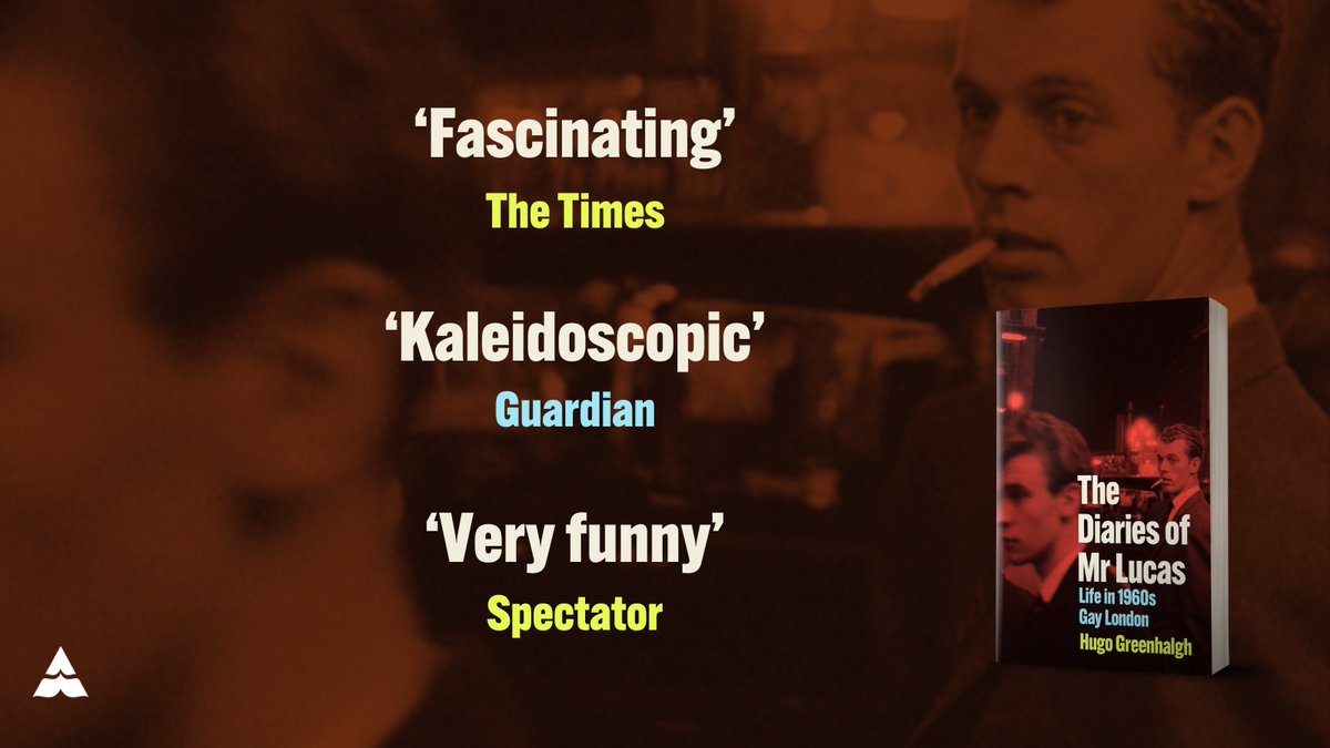 AtlanticBooks's tweet image. 'Fascinating' - The Times
'Kaleidoscopic' - Guardian
The Diaries of Mr Lucas: Life in 1960s Gay London by @hugo_greenhalgh is a delicious and truly unforgettable slice of lost history, and was recently shortlisted for the RSL Christopher Bland Prize. 🎉
tidd.ly/3DK6H6l