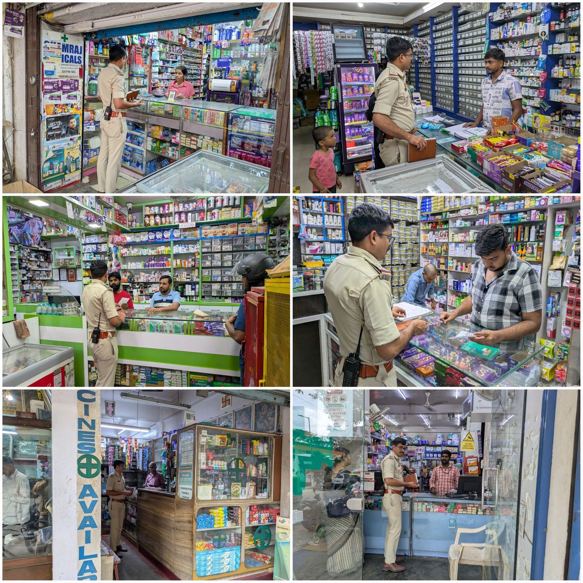 ಈ ದಿನ ಅಂತರಾಷ್ಟ್ರೀಯ ಮಾದಕ ದ್ರವ್ಯಗಳ ನಿಷೇಧ ದಿನದ ಅಂಗವಾಗಿ ಠಾಣಾ ಸರಹದ್ದಿನಲ್ಲಿರುವ ಮೆಡಿಕಲ್ ಶಾಪ್ ಗಳಿಗೆ ಭೇಟಿ ನೀಡಿ ಸಾರ್ವಜನಿಕರಿಗೆ ಔಷಧಿಗಳನ್ನು ವೈದ್ಯರ ಸಲಹೆ ಚೀಟಿ ಇಲ್ಲದೆ  ಮಾರಾಟ ಮಾಡಬಾರದೆಂದು ತಿಳುವಳಿಕೆ ನೀಡಿರುತ್ತದೆ. #SayNoToDrugsYesToLife