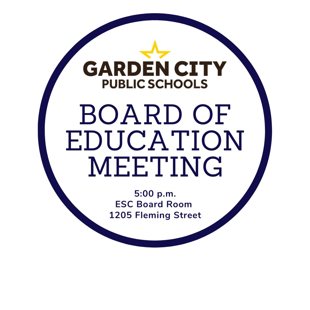 The USD #457 Board of Education will meet Thursday, June 26 at 5:00pm in the Educational Support Center Board Room. Agenda information can be found at meetings.boardbook.org/Public/Organiz…