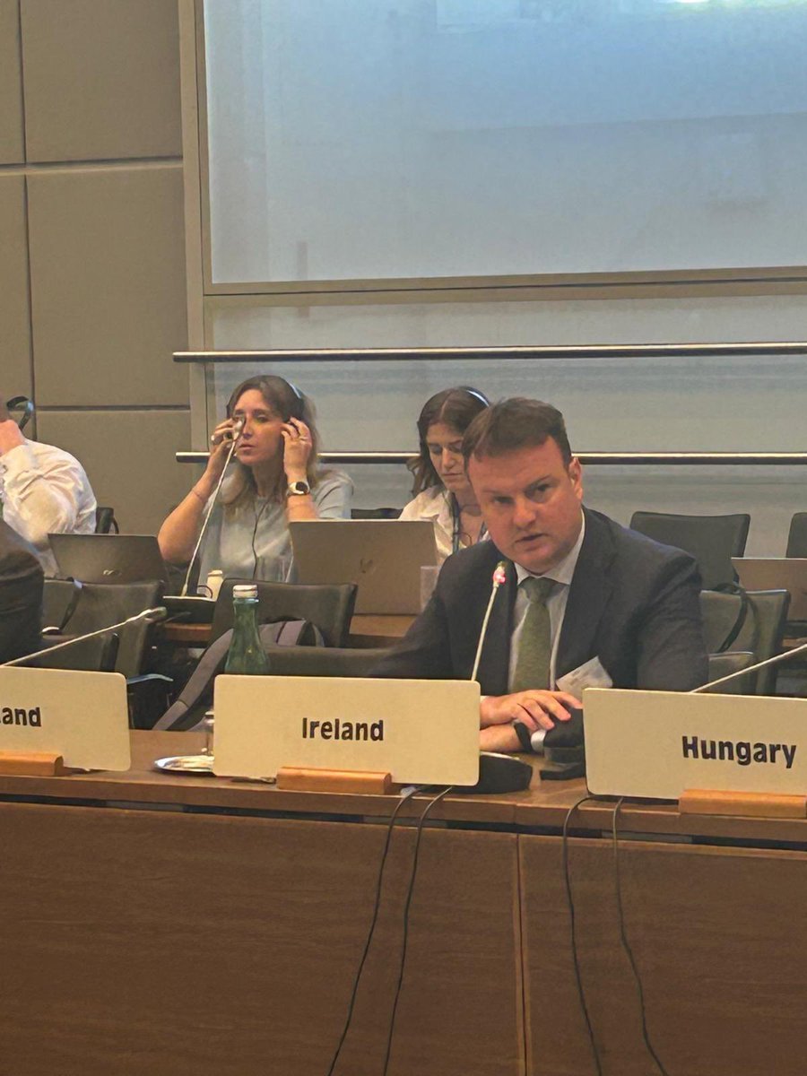 Peter Neary (@peter_neary) on Twitter photo Honoured to deliver Ireland’s national statement at the <a href="/OSCE/">OSCE</a> Annual Security Review Conference this week condemning Russia’s ongoing aggression against Ukraine 🇮🇪 🇪🇺 🇺🇦
Statement 👉 ireland.ie/en/osce/vienna…
Many thanks to <a href="/IrelandOSCE/">Permanent Mission of Ireland to the OSCE</a> for the fantastic support for the visit👍 Honoured to deliver Ireland’s national statement at the <a href="/OSCE/">OSCE</a> Annual Security Review Conference this week condemning Russia’s ongoing aggression against Ukraine 🇮🇪 🇪🇺 🇺🇦
Statement 👉 ireland.ie/en/osce/vienna…
Many thanks to <a href="/IrelandOSCE/">Permanent Mission of Ireland to the OSCE</a> for the fantastic support for the visit👍