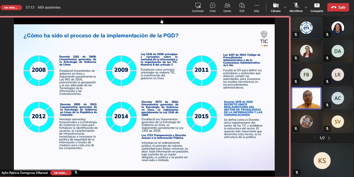 GobDigitalCO's tweet photo. 💡 Las entidades ya analizan cómo aplicar el nuevo #MSPI.
Las intervenciones del equipo MinTIC están generando preguntas clave y apuntes prácticos entre los asistentes.
Se siente el interés por llevar esto a la acción. ✍🏻

#GobiernoDigital #SeguridadDigital https://t.co/AwiXQxvaBM