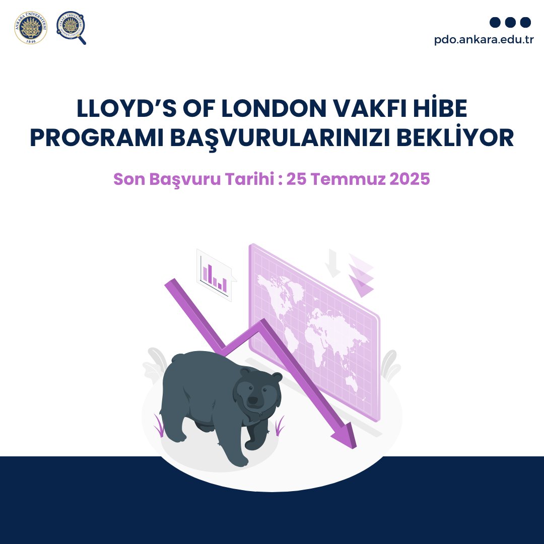 Ankara Üniversitesi Proje Destek Ofisi (@ankarauni_pdo) on Twitter photo Lloyd’s of London Vakfı Hibe Programı Başvurularınızı Bekliyor!
Detaylı bilgi için profilde yer alan bağlantıyı inceleyebilirsiniz.
Sorularınız ve destek talepleriniz için pdo@ankara.edu.tr adresinden Koordinatörlüğümüz ile iletişime geçebilirsiniz. Lloyd’s of London Vakfı Hibe Programı Başvurularınızı Bekliyor!
Detaylı bilgi için profilde yer alan bağlantıyı inceleyebilirsiniz.
Sorularınız ve destek talepleriniz için pdo@ankara.edu.tr adresinden Koordinatörlüğümüz ile iletişime geçebilirsiniz.