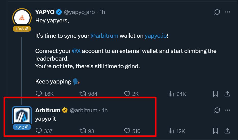 Since <a href="/arbitrum/">Arbitrum</a> can hype <a href="/yapyo_arb/">YAPYO</a>, who am I to fade the wave? 🧘‍♂️🔥 This isn’t just noise—it’s a signal, and it’s getting LOUDER by the day! The energy is real,

Let’s goooo! 🚀💥 #Yapyo #Web3 #Arbitrum #InfoFi