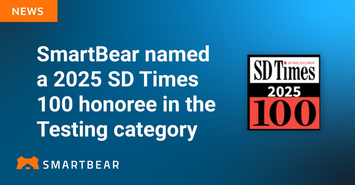 🎉 Exciting news! <a href="/SmartBear/">SmartBear</a> has made the 2025 SD Times 100 list in the Testing category! 🏆

Huge thanks to our incredible team for making this possible—and to SD Times for the recognition. #GoBear

Learn more: bit.ly/4k7tx6Y
