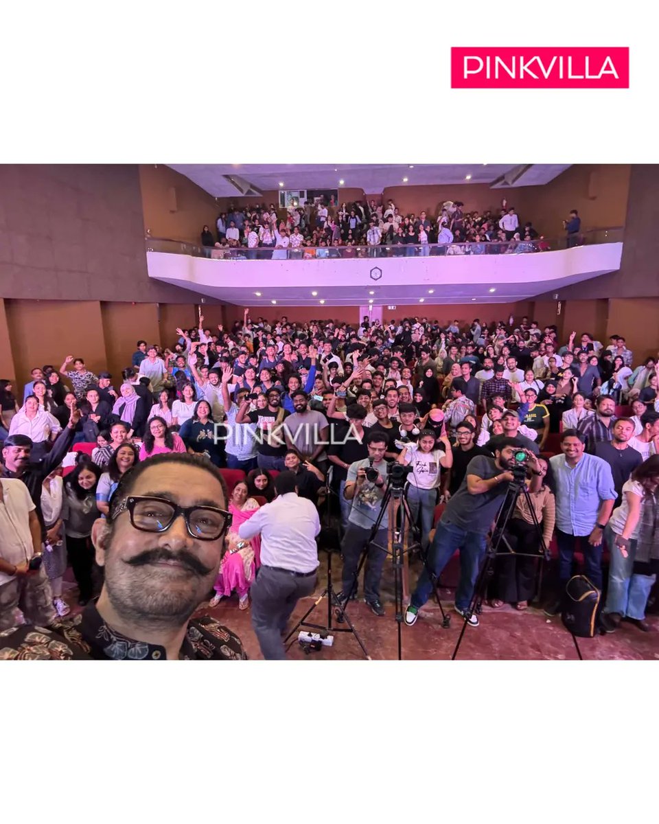 pinkvilla's tweet photo. Aamir Khan not only gave us great conversation but also clicked these amazing selfies! 📸
Stay tuned—full video dropping soon! 🎬✨
#PinkvillaMasterclass #PinkvillaMasterclassWithAamirKhan https://t.co/2iZQfVtlur