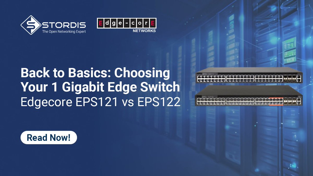 🚨 Remember when #1G was king?

While headlines now shout #400G and beyond, most networks still start their journey at the edge—and often at 1G.

Check out the full blog by <a href="/stoklosa/">stoklosa</a>:
stordis.com/choosing-your-…

#STORDIS #Edgecore #WhiteBoxSwitching #OpenNetworking <a href="/EdgecoreNetwork/">Edgecore Networks</a>
