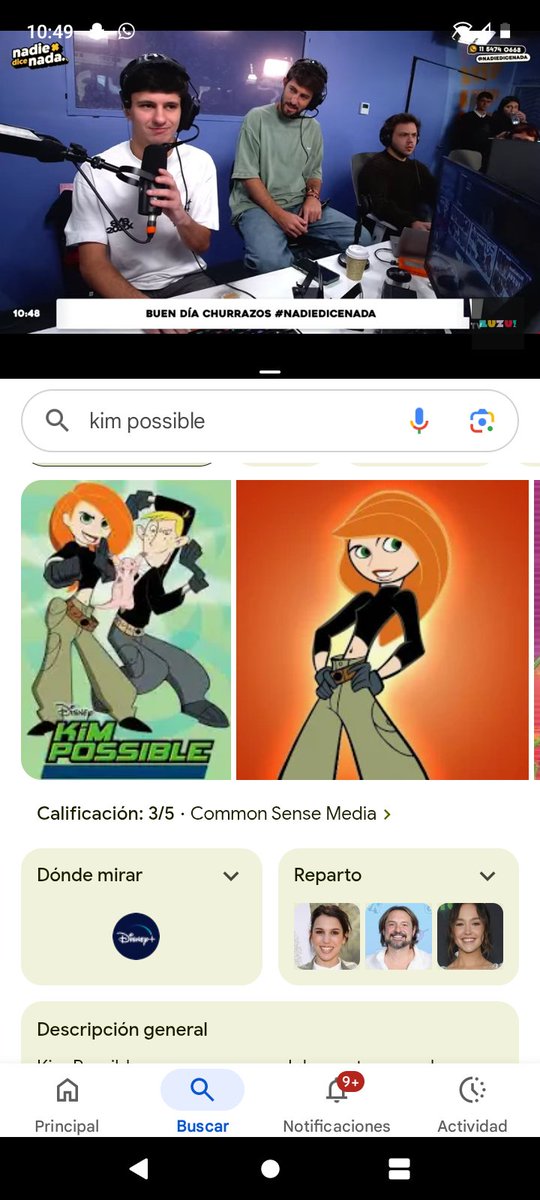 #nadiedicenada buen día churros 
Lo que yo creía cuando era chica que si me pasaba algo malo llamaba a Kim posible para que me salve o ayude... me acuerdo que me ponía re triste cuando no aparecía jajaja