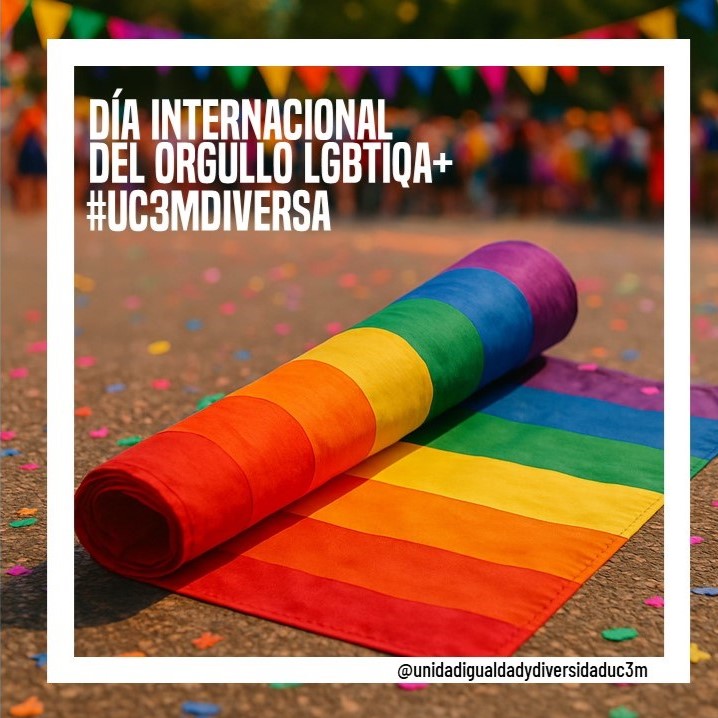 🏳️‍🌈 Desde #UC3MDiversa nos sumamos al Día Internacional del Orgullo LGTBQA+ reafirmando el compromiso de la <a href="/uc3m/">UC3M</a> con la igualdad, la diversidad y los derechos humanos. Defendamos una universidad libre de odio, donde todas las identidades sean respetadas. #Orgullo2025 🏳️‍🌈