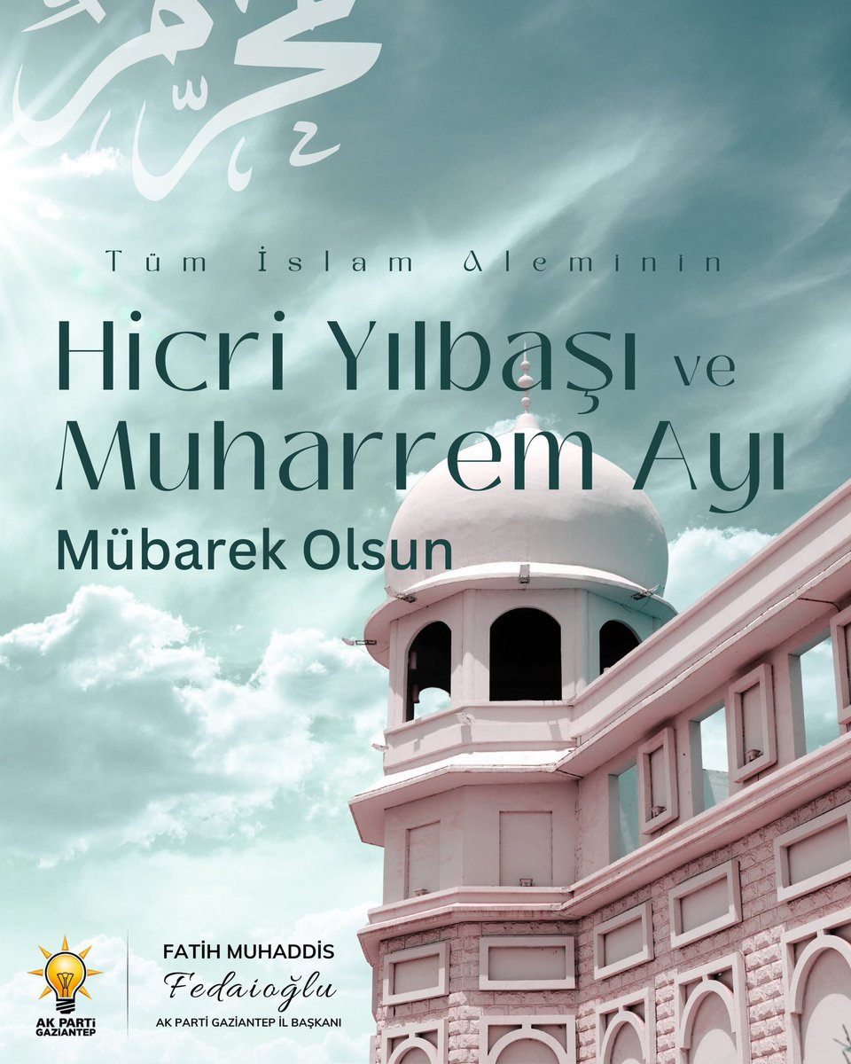Muharrem Ayı’mız mübarek olsun…
Birliğin çoğaldığı, gönüllerin yumuşadığı, duaların kabul bulduğu bir ay olsun.
Kalplerimiz bir, sofralar bereketli, huzur hepimize daim olsun.
#HicriYılbaşı 

<a href="/abuyukgumus/">Ahmet Büyükgümüş</a> 
<a href="/abdulhamitgul/">Abdulhamit Gül</a> 
<a href="/hakanaksu058/">Hakan AKSU 🇹🇷</a> 
<a href="/iekarayel/">Dr. İsmail Emrah KARAYEL</a> 
<a href="/fmfedaioglu/">Fatih Muhaddis FEDAİOĞLU</a> 
<a href="/Akparti/">AK Parti</a>