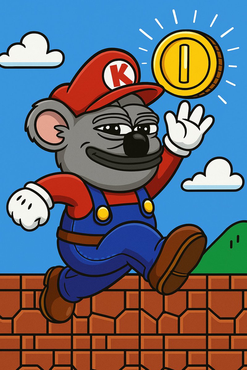 BREAKING: $KOKO just leveled up! 🪙🧱
This koala isn't just cute, he's out here collecting coins like Mario on espresso. It's the perfect time to accumulate.
Hold your bags, the memecoin madness is real!