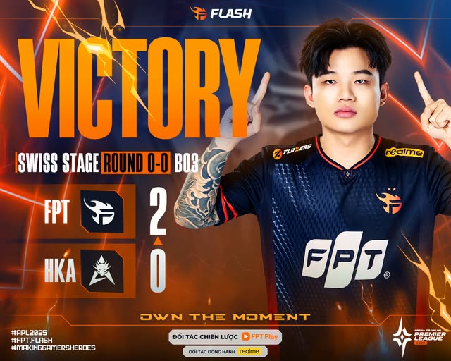 Flazersalliance's tweet image. 🔥FPT 2-0 HKA | SWISS STAGE - ROUND [0-0] | APL 2025🔥
#TeamFlash #Flazers #FPTPlay #APL #AOV #Alliance #AdminM