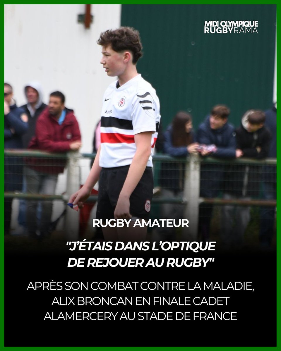 Fils de Pierre-Henry, petit-fils d'Henry, Alix Broncan sera, après avoir affronté un cancer, avec les cadets du Stade toulousain pour leur finale face à Montpellier, en lever de rideau de la finale du Top 14. 

Les mots du jeune stadiste > urls.fr/Vxt8CH