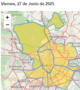 Mañana, viernes, prevemos que la #calidaddelaire en todas las zonas de la ciudad de Madrid sea regular 🙄 👉  madrid.es/go/CalidadAire…