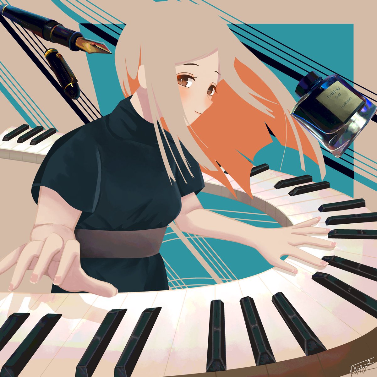 #ヨルシカ
#ヨルシカファンアート
「雨とカプチーノ」