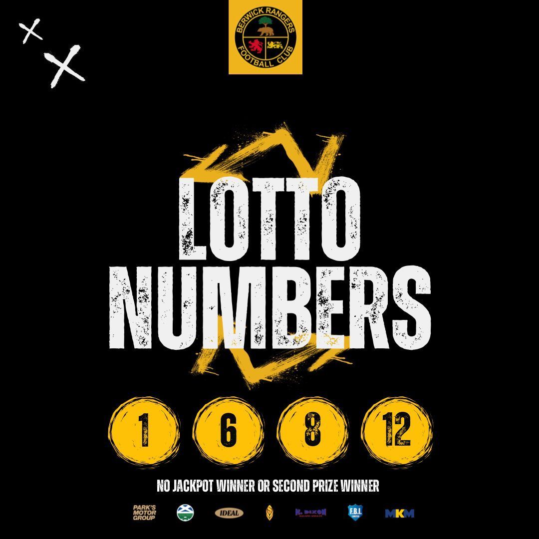 🎰 | BRFC Lotto!

No jackpot winner or second prize winner.

Next week’s jackpot stands at £975!

⬇️ Be in the chance to win big! ⬇️

buff.ly/P22cyLv

🖤💛