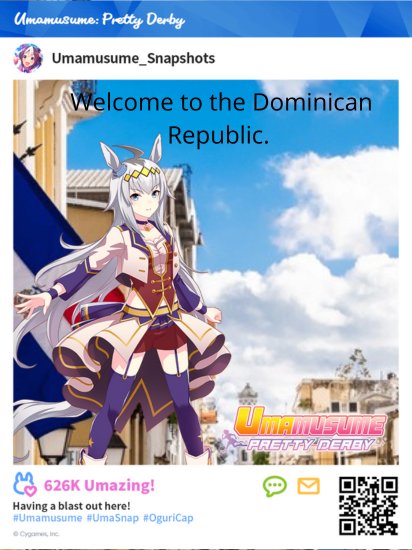 TheNighttray's tweet photo. @umamusume_eng Dominican Republic ๐ช๐ค #UmaSnap https://t.co/2r3LXJxVHa