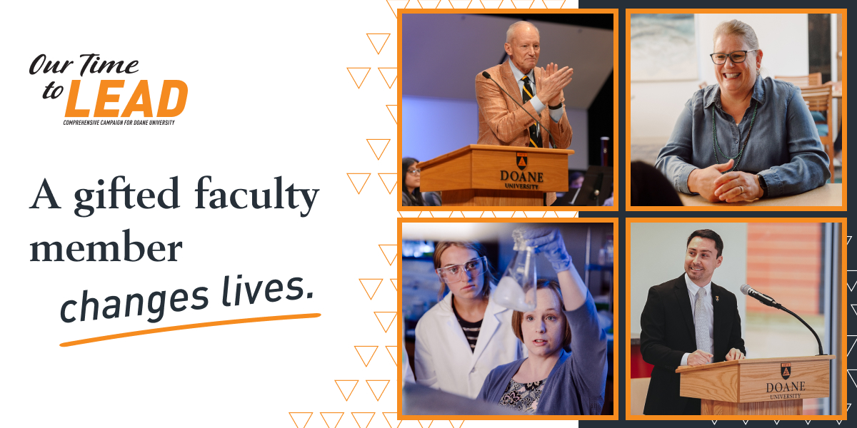 DoaneAlumni's tweet photo. 🧑🏫 A gifted faculty member changes lives.
Endowed chairs funded by your gifts help Doane recruit and retain brilliant professors who mentor, challenge, and shape the next generation.
Your support = lifelong impact.
https://t.co/tjISQpSuvg
#OurTimeToLead @DoaneUniversity https://t.co/tE8oUoj18U