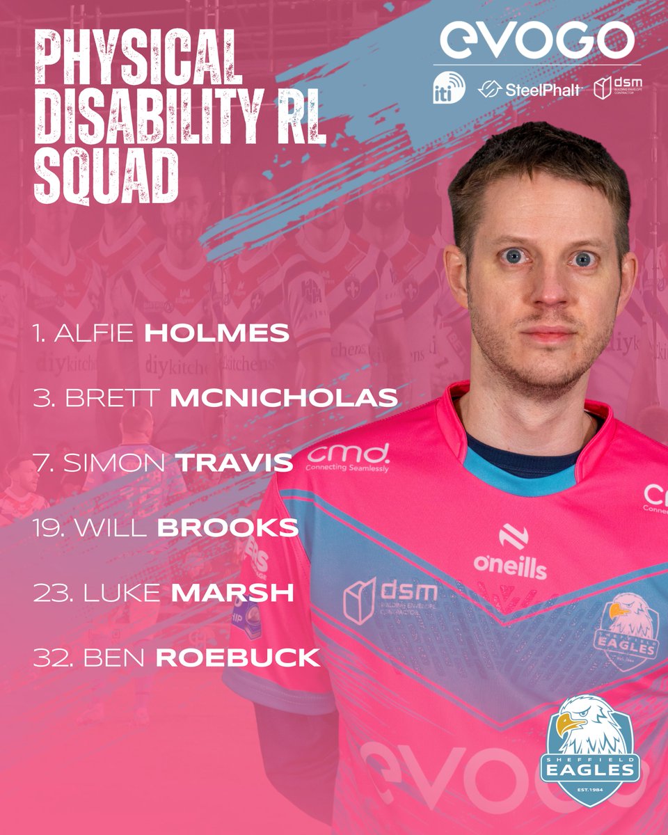🔢 Our PDRL squad has been named for this Saturday's festival at the DIY Kitchens Stadium in Wakefield. 

#OneClub