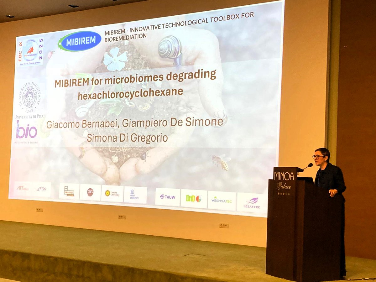 🌍 Last week at the European Bioremediation Conference IX in beautiful Crete! 🇬🇷✨

The #UniversityofPisa presented exciting insights from the <a href="/mibirem/">MIBIREM</a> project, focusing on one of Europe’s persistent environmental challenges: the biodegradation of hexachlorocyclohexane (#HCH)—a