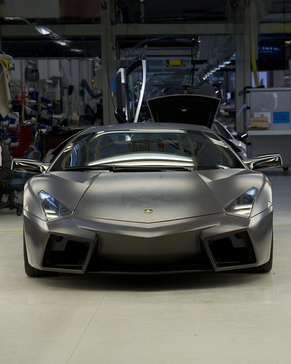 Lamborghini's tweet image. The few-off story began almost 20 years ago with Lamborghini Reventón, the very first step of our journey through limited edition models. It came to life back in 2007, produced in just 35 units. It marked the start of Centro Stile's activity and a special step for Lamborghini in…