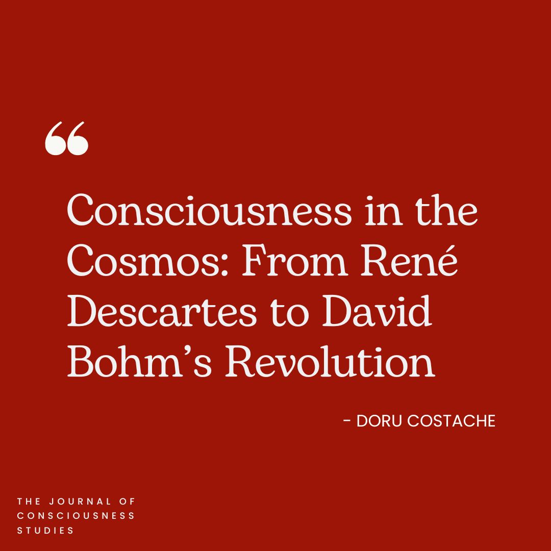 Articles in the latest issue of the Journal of Consciousness Studies, 'The Legacy of David Bohm' (vol 32, numbers 5-6).  

🔖Read articles here:
ingentaconnect.com/content/imp/jcs

🔗Subscribe here: 
imprint.co.uk/product/jcs/