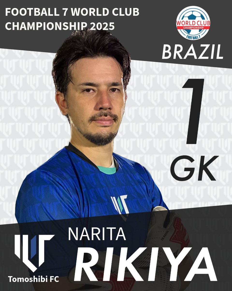 tomoshibi_fc's tweet photo. 8月にブラジルで行われるクラブチームの世界大会にTomoshibi FCの一員として戦う選手をご紹介させていただきます🇧🇷

［名前］成田 力哉  Narita Rikiya
［ポジション］GK
［身長/ 体重］185cm 87kg
［所属］LAZO YOKOHAMA
［一言メッセージ］日本のソサイチ界に灯火を。

#FIF7 #Football7World https://t.co/qsWVRPl3Os