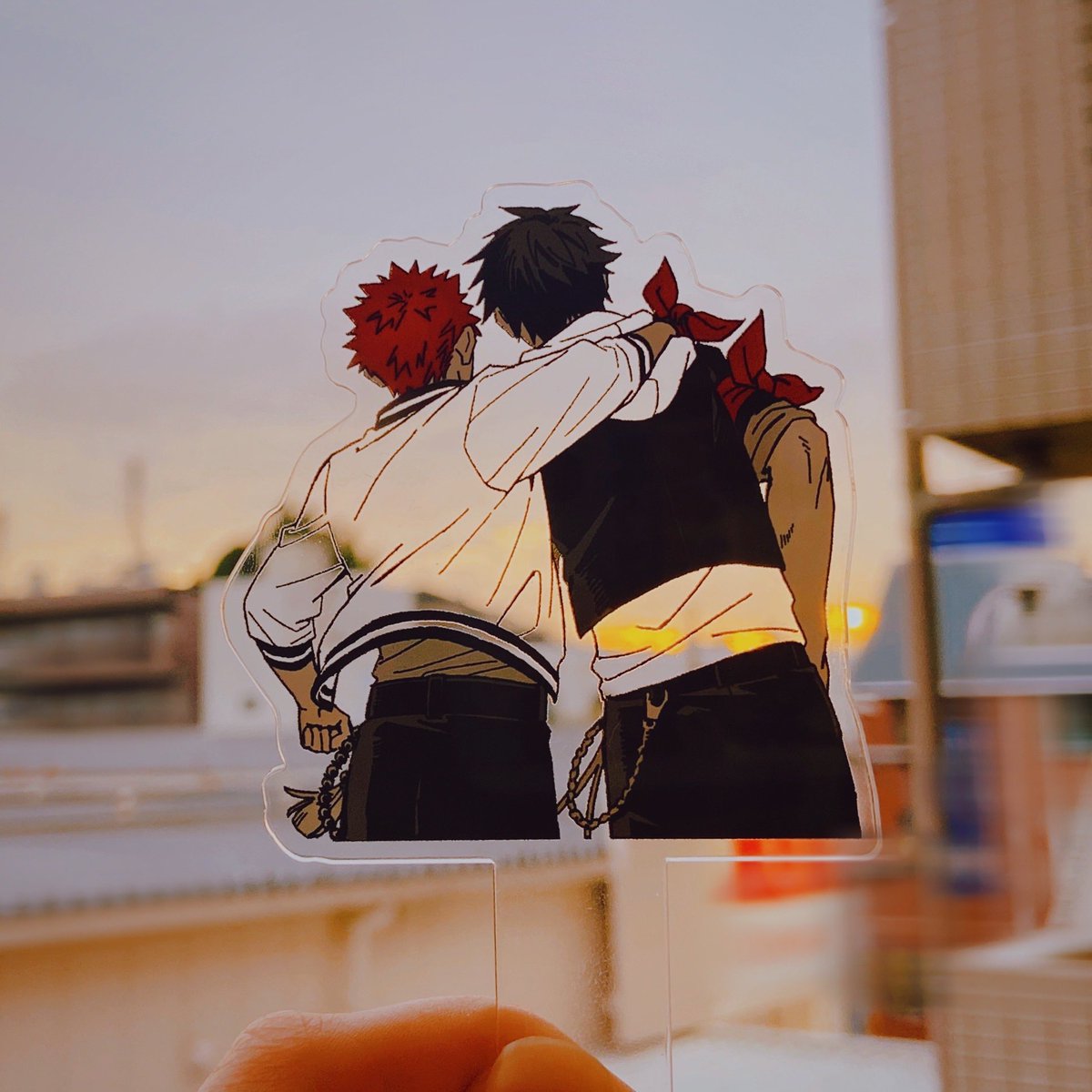 自分用にアクリルものを作ってみた〜同じ色に染まるノバス🌇
ネストグラフィックスさま（<a href="/nest_graphics/">ネストグラフィックス</a> ）にお願いしました！とてもキレイに仕上げていただきました✨