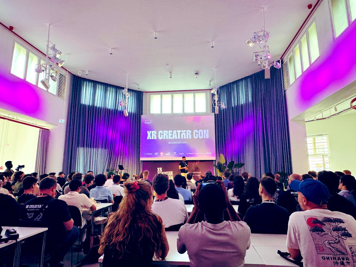 Dilmer Valecillos ᯅ (@dilmerv) on Twitter photo We are at XRCC (XR Creator Con) in Berlin with my whole team <a href="/ShadiNayy/">Shadi Nayyer</a> <a href="/jasteinerman/">Jake Steinerman 🔜 Devcom/Gamescom</a> <a href="/brown_lantern/">Deepak Nair</a> and we are so excited to see what the hackers build during this amazing event! The energy here is surreal 🔥
#xr #developers We are at XRCC (XR Creator Con) in Berlin with my whole team <a href="/ShadiNayy/">Shadi Nayyer</a> <a href="/jasteinerman/">Jake Steinerman 🔜 Devcom/Gamescom</a> <a href="/brown_lantern/">Deepak Nair</a> and we are so excited to see what the hackers build during this amazing event! The energy here is surreal 🔥
#xr #developers
