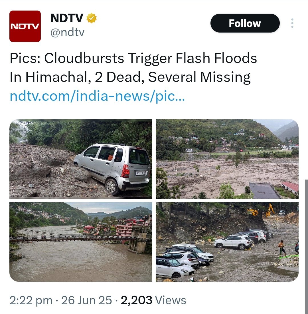 PoisonSir_'s tweet photo. ईश्वर क्या करता है, कैसे करता है, क्यों करता है ?
एक तरफ मैं #Himachal की वादियों में फोटोशूट कर रहा हूँ वही पास में ही लोग त्रासदी झेल रहे हैं 😰
हे प्रभु सबकी रक्षा कर 🙏
#himachalrains #HimachalWeather #himachalflood अब सच में डरा रहा है 😱
#HimachalNews
#tourismchallenges https://t.co/5gDNb7J8RA