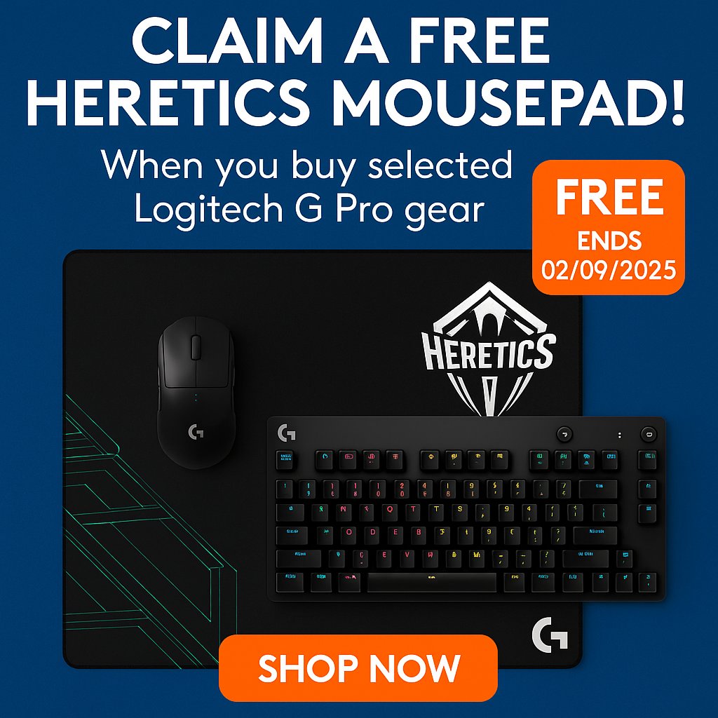 🎮 Gear up and get rewarded!
Buy selected Logitech G Pro gear and claim a FREE Heretics mousepad 🖱️🔥
Offer ends 02/09/2025 – don’t miss out!
👉 tidd.ly/44efW7T
#Affiliate #LogitechGPro #GamingSetup #FreebieAlert #HereticsMousepad #SpookyMrsGreen