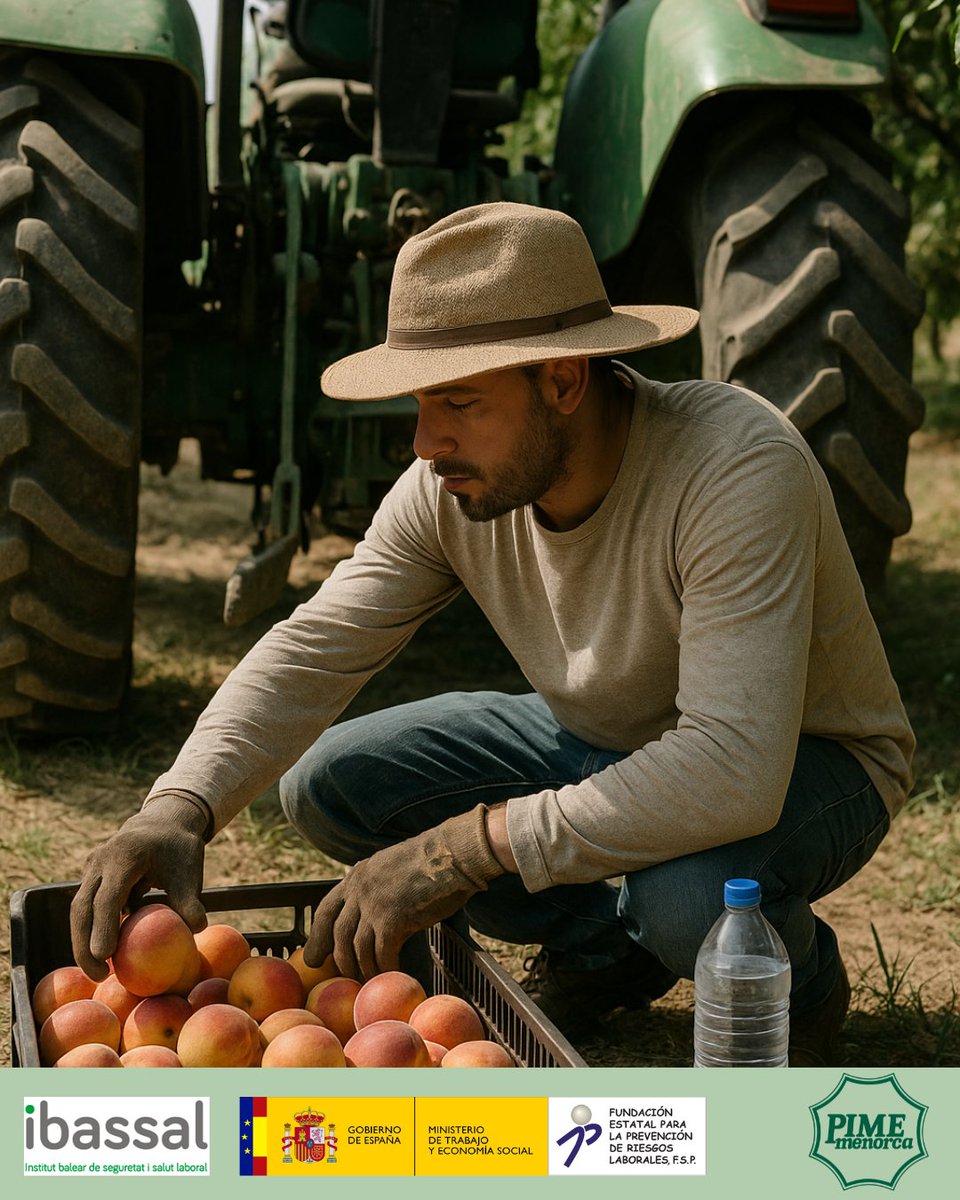 🔆Con sol, es tiempo de prevención
Trabajar al aire libre tiene riesgos. El ☀️puede afectar tu salud más de lo que crees. 👉 Protégete con medidas sencillas y eficaces.😓 Cuando el sol pega… ¡Pausa y a beber! 💧
#QueElSolNoTeGane #IBASSAL
📥Más info👇
🔗pimemenorca.org/documento/1017…