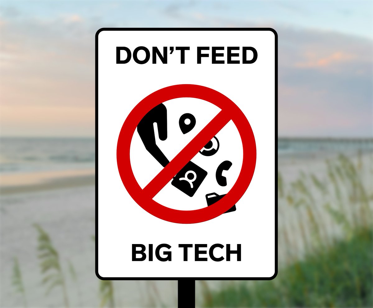ThreemaApp's tweet image. Stop feeding the hand that bites you. 🦈