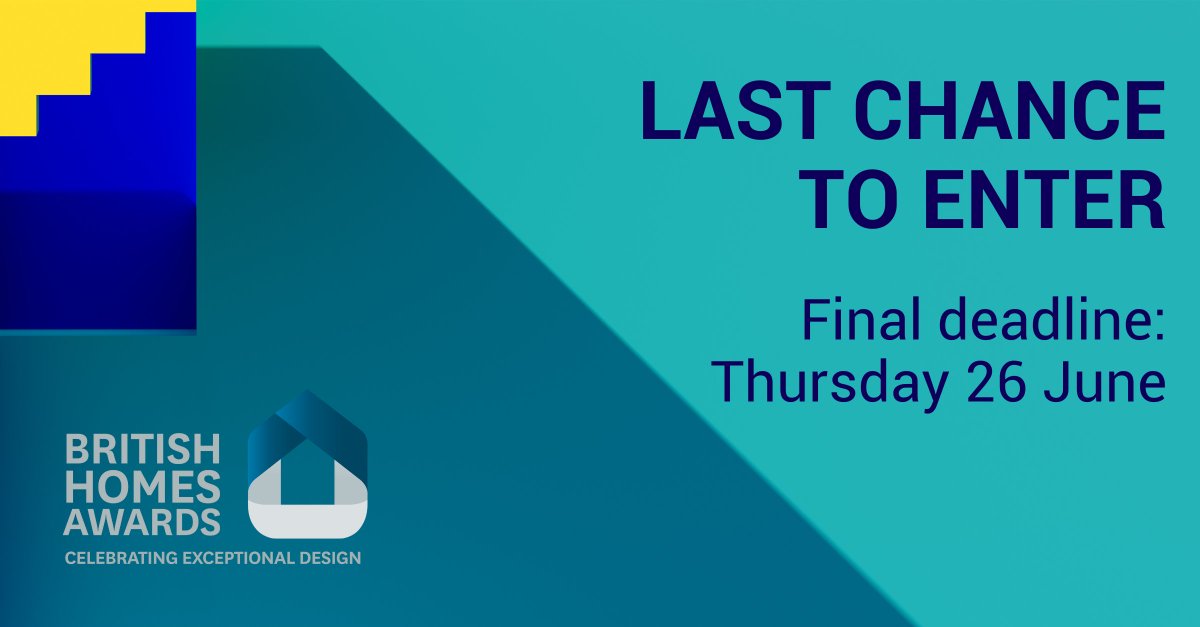 The final chance to enter this year's British Homes Awards is tonight at midnight!

Celebrate your team's dedication and passion they've poured into your projects over the past few years.

Enter now: britishhomesawards.co.uk