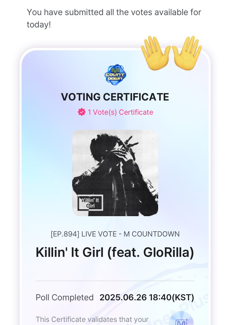 LETS GOOO VOTE FOR KIG !!!