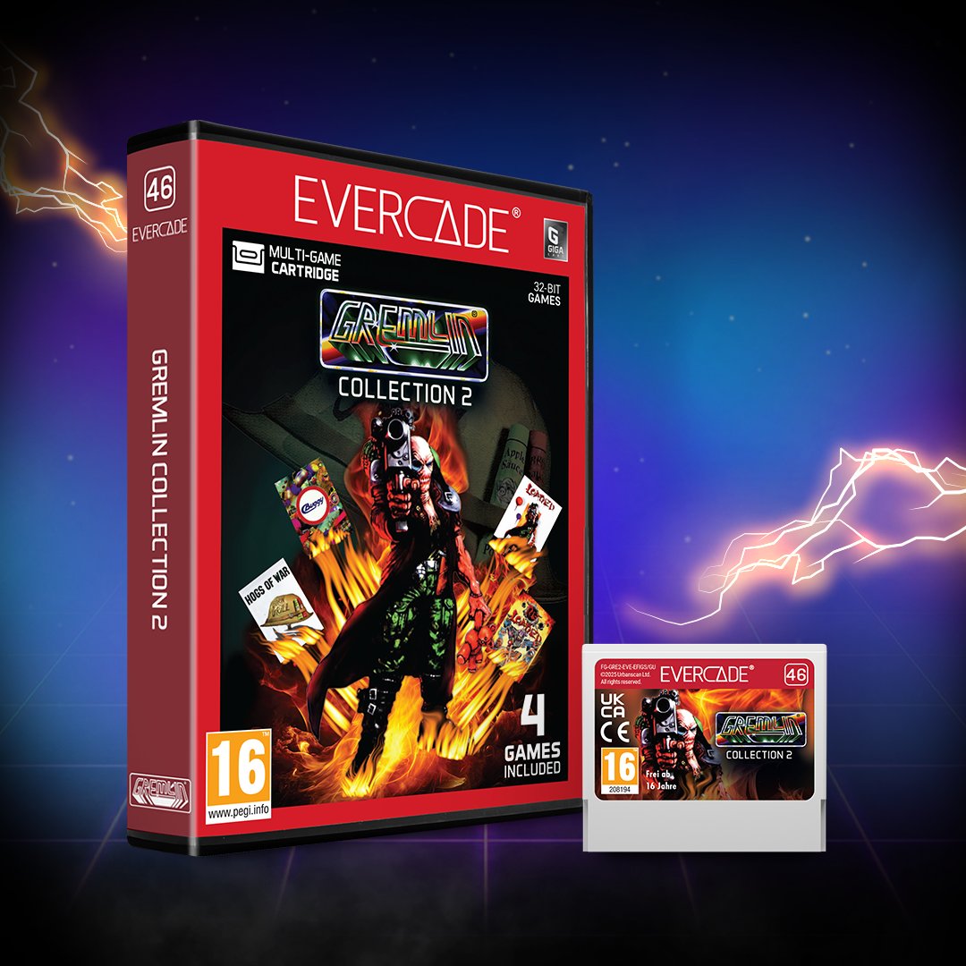 FunStockGames's tweet image. OUT NOW: Evercade's Gremlin Collection 2 and Windjammers, Karnov & Friends!
Add these carts to your collection: funstock.co.uk/collections/ev…