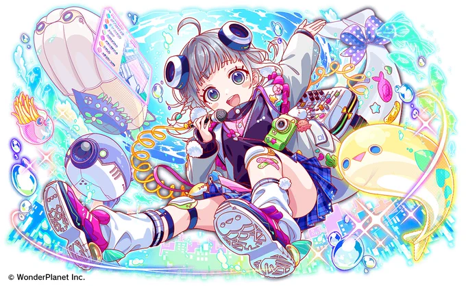 【お仕事告知】ワンダープラネット株式会社様『クラッシュフィーバー』にて「健約看天使 チャミュエル・リラクス」「開口的報瞳 サカバンバスピス」を描かせて頂きました!よろしくお願いいたします! #クラフィ