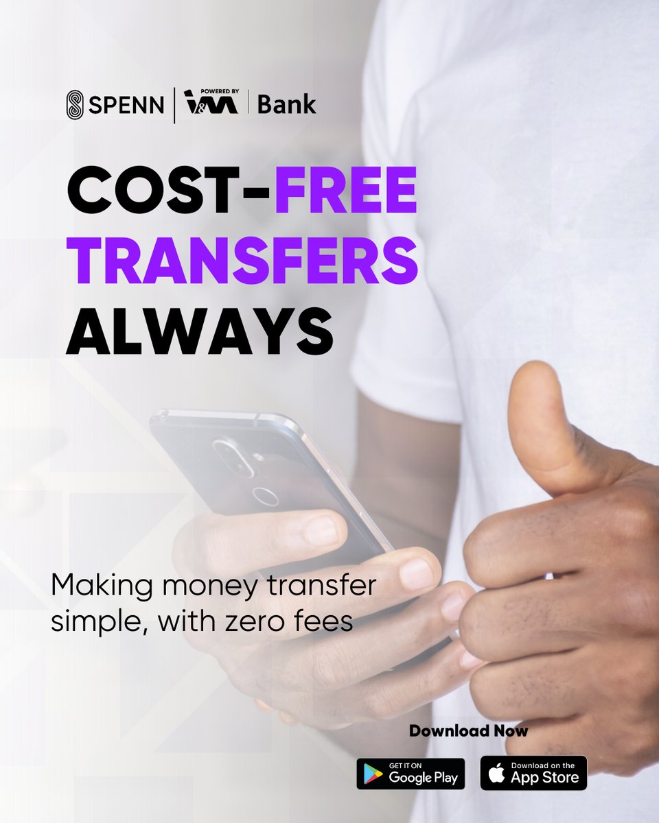 💰 Cost-Free Transfers. Always.
With SPENN, sending money to friends and family costs you nothing. Zero fees. Zero hidden charges. Just seamless transfers across Rwanda.

#CostFreeTransfers #MobileBanking #SPENN #Rwanda