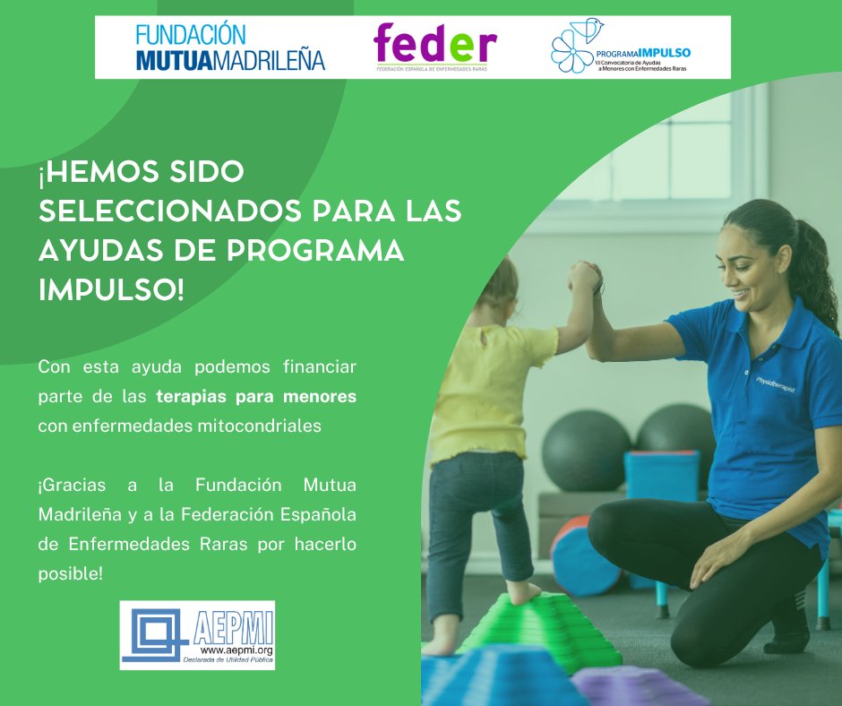 AEPMI's tweet photo. #ProgramaImpulso AEPMI es entidad beneficiaria, Queremos agradecer a @fundacionmutua y @feder_ong su apoyo a los pacientes con #enfermedadesraras https://t.co/eXVit67FeO https://t.co/Jm4zL7zQ56