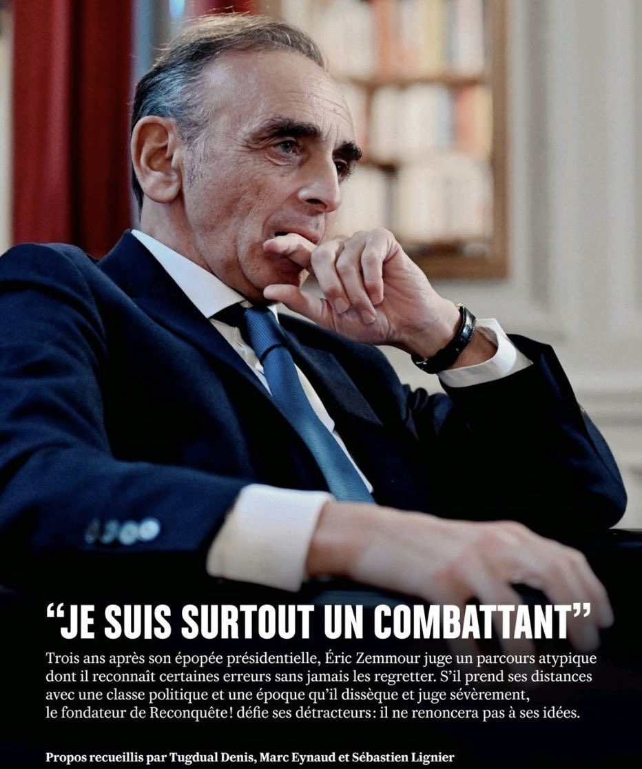 Il n’y a qu’un homme qui peut rassembler la droite, et il va falloir le dire ou le crier combien de fois !

C’est ÉRIC ZEMMOUR ! Il faut être sourd pour ne pas le comprendre ! 

#LeCourageDeLaVérité  
#Reconquête 
#EricZemmour