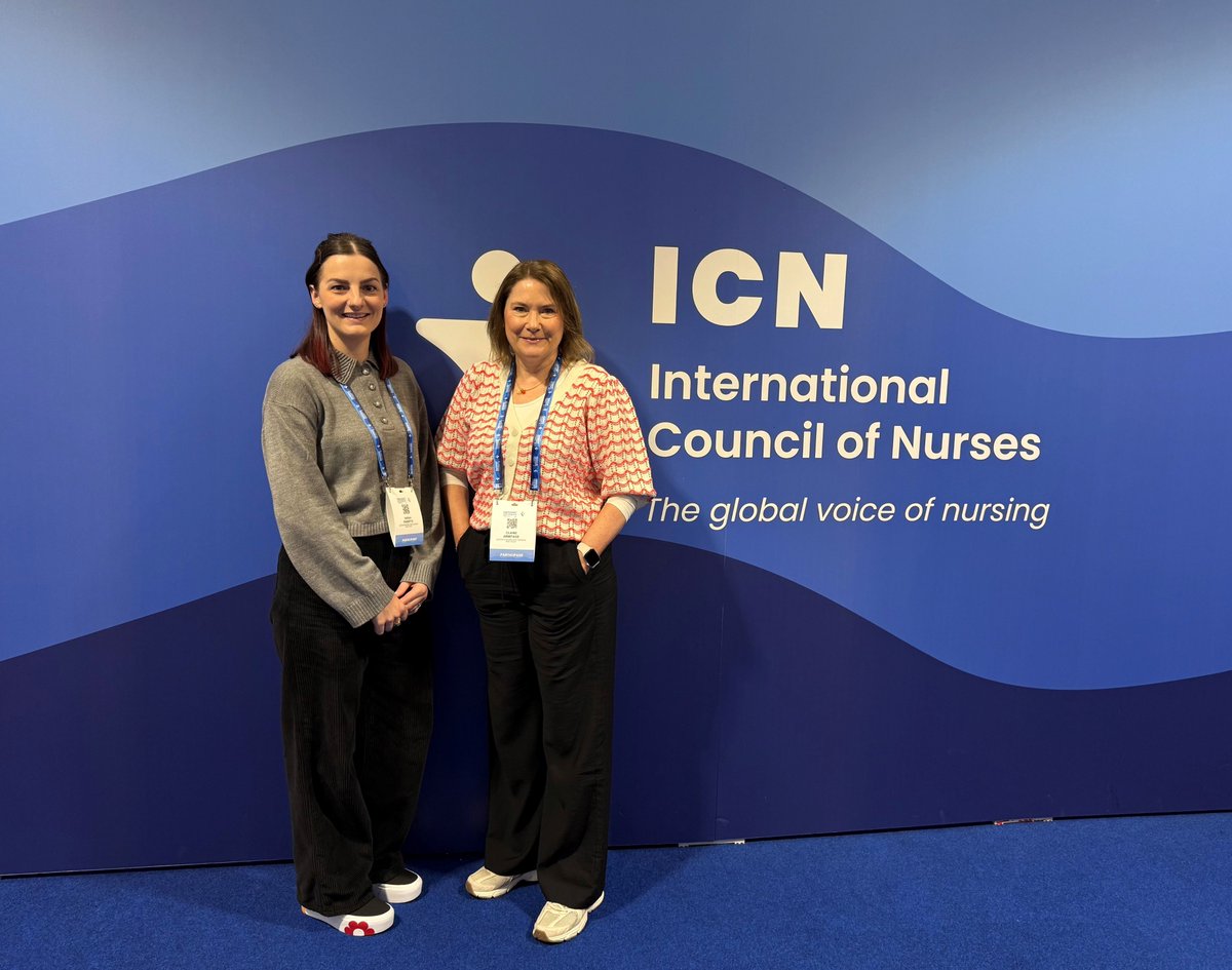 LPTNMAHPPres's tweet image. Proud moment for LPT at #ICN2025 in Helsinki!

Claire Armitage &amp;amp; @RabbitteSarah presented posters on:
- Inclusive research &amp;amp; intellectual disabilities
- Student research engagement 
- Research leadership for shaping nursing careers &amp;amp; culture 
📸With Dr Cipriano, ICN President